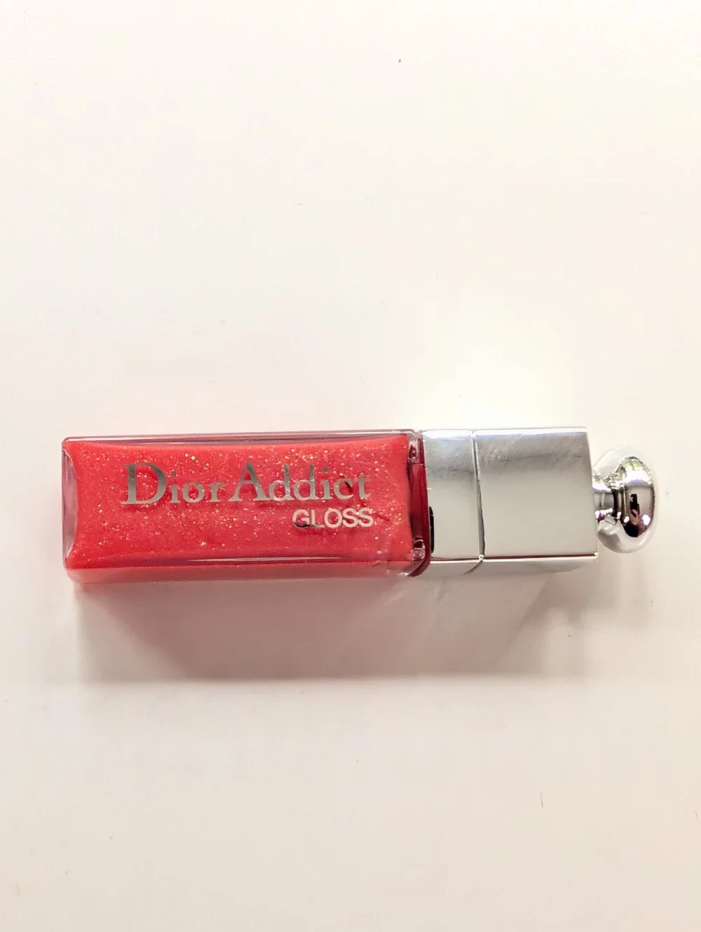 Dior Addict Gloss in 643 Diablotine Sparkly Pink Mini Travel Lip Gloss NWOT 2ml